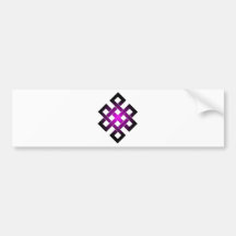 Endless knot bumper sticker