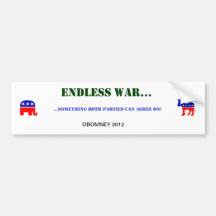 ENDLESS WAR BUMPER STICKERS