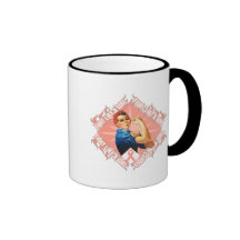 Endometrial Cancer Fight Rosie The Riveter Coffee Mugs
