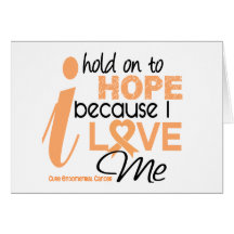 Endometrial Cancer Hold On To Hope For ME Greeting Cards