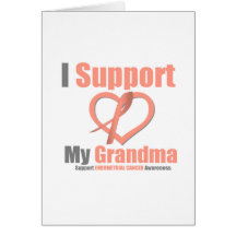 Endometrial Cancer I Support My Grandma Greeting Card