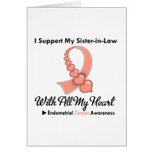 Endometrial Cancer I Support My Sister-in-Law Cards