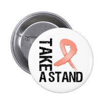 Endometrial Cancer Take A Stand Pinback Button