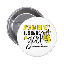 Endometriosis Awareness Fight Like a Girl Buttons