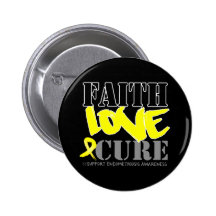 Endometriosis Faith Love Cure Buttons