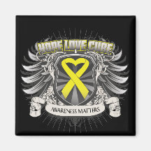 Endometriosis Hope Love Cure Fridge Magnets