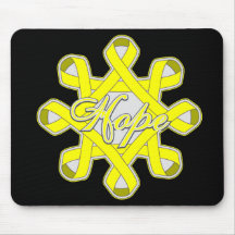 Endometriosis Hope Unity Ribbons Mouse Pads
