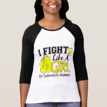 Endometriosis I Fight Like A Girl 15.5 T-shirt
