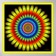 Energy Emitting Flower Posters