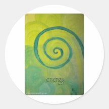 Energy Heart Art Sticker