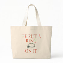 Engagement Bride Tote Bag