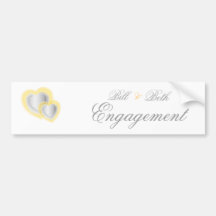 Engagement Bumper Sticker - Customise - Customised