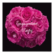 Engagement Party Invitation -- Pink Roses