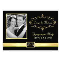 Engagement Party Invitations with Photo