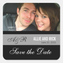Engagement Photo Save the Stickers