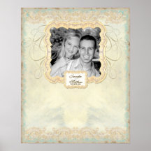 Engagement Photo Signing Poster - Fine Art