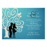 Engagement/ Wedding Silhouette Personalized Announcement
