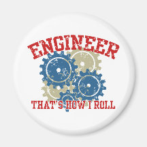 Engineer Refrigerator Magnet