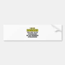Engineer...Superior Intelligence Bumper Sticker