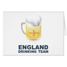 England Drinking Team Greeting Cards