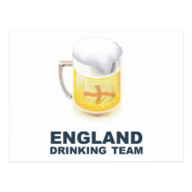 England Drinking Team Post Cards