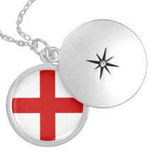 England Flag Personalized Necklace