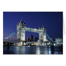 England, London, Tower Bridge 3 Greeting Cards