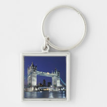 England, London, Tower Bridge 3 Keychains