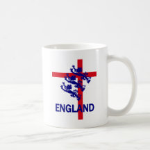 England Royal standard and St George cross Mug