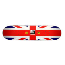 englands cool custom skate board