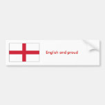 English and proud bumper stickers