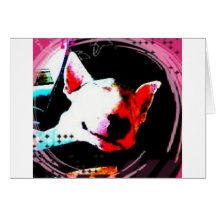 english bull terrier card