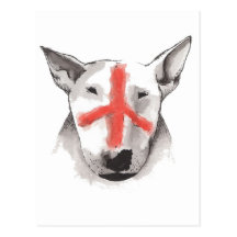 English Bull Terrier England Postcard