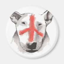 English Bull Terrier England Refrigerator Magnets