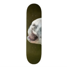 English Bulldog Profile Custom Skate Board