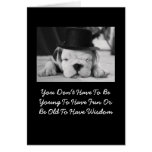 English Bulldog Puppy Birthday Card
