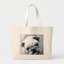 English Bulldog Tote Bags