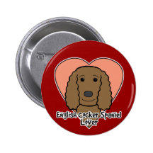 English Cocker Spaniel Lover Pinback Buttons