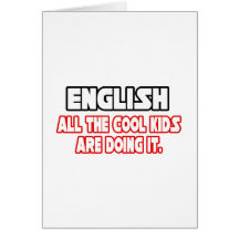 English...Cool Kids Card