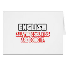 English...Cool Kids cards