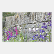 English Garden Rectangle Sticker