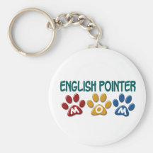 ENGLISH POINTER Mum Paw Print 1 Keychain