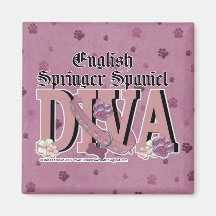 English Springer Spaniel DIVA Refrigerator Magnets