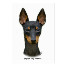 English Toy Terrier 9R095D-013 Business Card Template