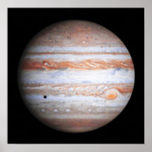 ENHANCED image of Jupiter Cassini flyby NASA Poster