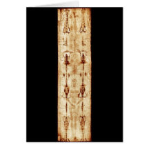 ENHANCED Shroud of Turin full image Jesus Christ Greeting Card
