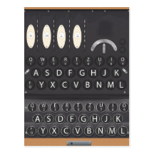 Enigma Machine Post Card