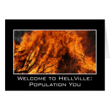 Enjoy your trip to Hell Greeting Card