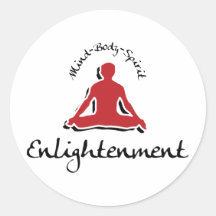 Enlightenment Yoga Sticker