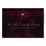 Enlish Rose - Purple Wedding Invitation Greeting Cards